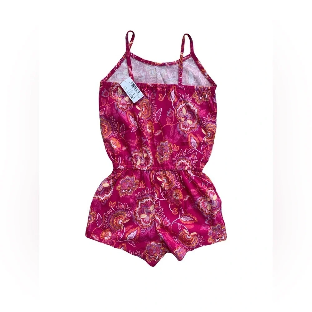 The Children's Place NWT Size 4T Pink Paisley Floral Shorts Romper